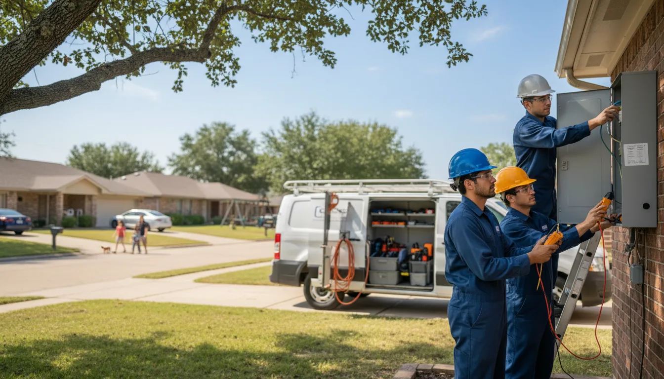 Certified electrician providing emergency electrical services in Lena, WI
